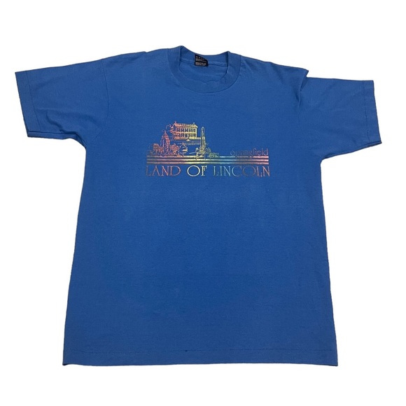 Vintage Fruit Of The Loom Best Single Stitch Springfield, Illinois Graphic Tee L - Picture 7 of 7